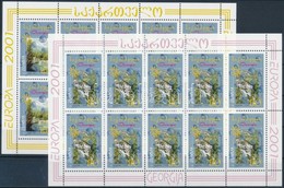 ** 2001 Europa CEPT: Éltető Víz Kisívsor Mi 376-377 - Sonstige & Ohne Zuordnung