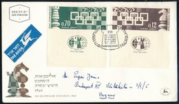 1964 Sakkolimpia Tabos Sor Mi 312-313 FDC-n - Altri & Non Classificati