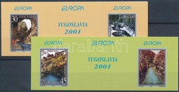 ** 2001 Europa CEPT, Éltető Víz 2 Db Klf Bélyegfüzet Mi 3031-3032 - Autres & Non Classés