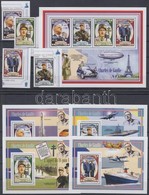 ** 2012 Charles De Gaulle Tábornok ívsarki Sor + Kisív Mi 2080-2083 + Blokksor Mi 422-425 - Other & Unclassified