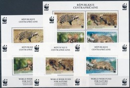 ** 2007 WWF: Vadmacska Félék Blokksor Mi  Blokk 693-697A - Altri & Non Classificati