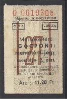 Hungary, Special Railway Ticket,1960. - Europa