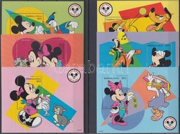 ** 1999 Walt Disney: Mickey Egér 70 éves Kisív Sor Mi 3183-3218 + Blokk Sor Mi 420-425 - Altri & Non Classificati