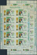 ** 2004 Labdarúgó VB Kisívsor,
Football World Cup Minisheet Set
Mi 552-554 - Andere & Zonder Classificatie