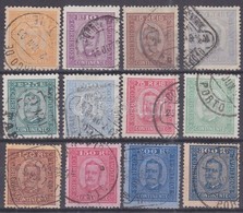 O 1892 Mi 66-77, 12 érték (papírelvékonyodás és Foghiba Több Bélyegen / Thin Paper And Perforation Faults On More Stamps - Other & Unclassified