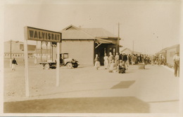 Real Photo  Walvisbay Train Station With Train  Photo Electra N. Wintz Swakopmund S.W.A. - Namibië