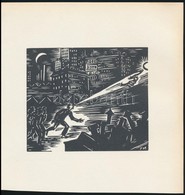 Frans Masereel (1889-1972): Tüntetők, Fametszet, Papír, Jelzett A Metszeten, 13x11 Cm - Autres & Non Classés
