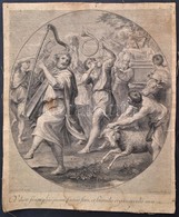 Cca 1710 Jacob Frey  Dominichin Után.: Vilor Fiam Plusquam Factus Sum, Et Humilis Ero In Occulis Meis. Rézmetszet. 31x38 - Prenten & Gravure