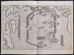 Cca 1800 A Lepantoi Csata Hajóhadai. Két Rézmetszetű Tábla. / Battle Of Lepanto 2 Engraved Tables. 34x22 Cm - Prints & Engravings