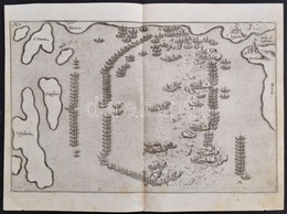 Cca 1800 A Lepantoi Csata Hajóhadai. Két Rézmetszetű Tábla. / Battle Of Lepanto 2 Engraved Tables. 34x22 Cm - Estampas & Grabados