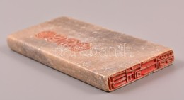 Kínai Pecsétnyomó, Faragott, Feliratozott Kő / Chinese Seal Maker. Stone. 13x6 Cm - Other & Unclassified
