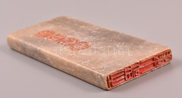 Kínai Pecsétnyomó, Faragott, Feliratozott Kő / Chinese Seal Maker. Stone. 13x6 Cm - Autres & Non Classés