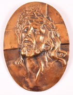 Jelzés Nélkül: Jézus, Bronz Relief, 22×16 Cm - Altri & Non Classificati