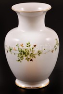 Hollóházi Erika Mintás Porcelán Váza, Matricás, Jelzett, Hibátlan, M: 15 Cm - Autres & Non Classés