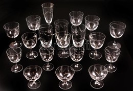 Rosenthal Kristály Poharak (20 Db), Hibátlanok, Csiszoltak, Jelzés Nélkül - Verre & Cristal