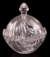 Formába öntött Dekoratív Bonbonier, Apró Kopásokkal, D: 13 Cm - Glas & Kristal