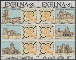 1981 Exfilna Bélyegkiállítás Levélzáró Kisív - Sin Clasificación