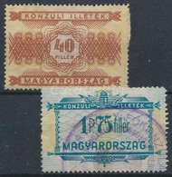 O 1937-1939 Konzuli Illetékbélyeg A 27, 30 (5.600) - Zonder Classificatie