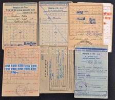 Cca 1940 OTI Bélyegek 8 Db Okmányon 414 Db Bélyeggel - Non Classés