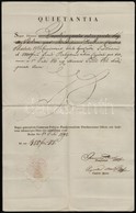 1842 Buda, Királyi Közalapítványi Főtisztségek Hivatala Nyugtatvány, Szárazpecséttel - Non Classés