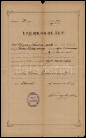 1896 Vác, Tej- és Kávémérési Iparengedély - Unclassified