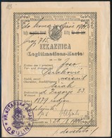 1901 Horvát Igazolvány Ogulin / Croatian Id. - Unclassified