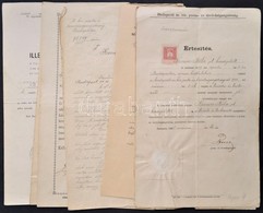 Cca 1910 Posta Tisztviselő Kinevezési Igazolványai, Okmányai 8 Db - Non Classés
