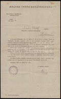 1919 A Magyar Tanácsköztársaság Szociális Termelés Népbiztosa értesítése Munkabér Megállapításáról Posta-távíró és Távbe - Unclassified