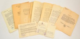 1920-1952 Vegyes Papírrégiség Tétel, 22 Db, Nick István Gépészmérnök, Pécsi Felsőipariskolai Tanár Iratai, Igazolványai, - Unclassified