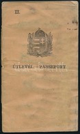 1922 Bp., Magyar Királyság által Kiállított útlevél / Hungarian Passport - Non Classés