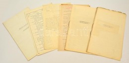 Cca 1925 Kassai Káptalannal Kapcsolatos Papírok, Okmányok 5 Db. Főleg A Káptalan Tulajdonában állt Ingatlanok Eladásának - Non Classés