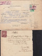 1925-1947 Okmánybélyeges Számlák és Levélpapírok (Bertalanné Keresztény Bútorszalon, Knapovics Árpád, Manglitz Ferenc, D - Non Classés