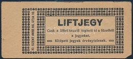 Cca 1930 Bp. IX. Szent Imre Hg. útja Liftjegy - Non Classés