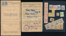 Munkás Igazolvány, 2x20000P Biztosítási Bélyeggel, 1951 állami Horgászjegy Kp Bérmentesítési Bélyegzővel, + Gyermekposta - Unclassified