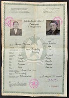 1957 Kivándorló útlevél Lépcsős Illetékbélyeg Lerovással - Non Classés