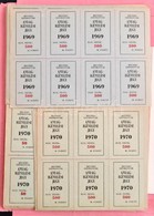 1969-1980 A Mecseki Szénbányák Anyagigénylési Jegyei, összesen 1097 Db , 1 Milliótól - 500 Millióig. - Unclassified