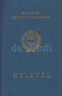1968 Fényképes Magyar útlevél  Angol, Belga, Francia és Osztrák Bejegyzésekkel - Unclassified