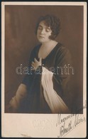 Németh Mária (1897-1967) Opera-énekesnő, Dedikált Fotólap - Other & Unclassified