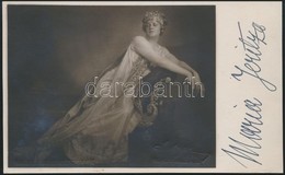 Maria Jeritza (1887-1982) Operaénekesnő Aláírása  Fotóján. / Autograph Signed Photo - Autres & Non Classés