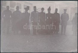 Cca 1910 Ferenc József és Mások, Csoportkép, Fotó, 11,5×16,5 Cm - Sonstige & Ohne Zuordnung