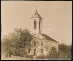 1908 Őrimagyarósd (Vas Megye), Evangélikus Templom, Kartonra Ragasztott, Hátoldalon Feliratozott, Körbevágott Fotó, 11,5 - Andere & Zonder Classificatie