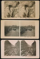 Cca 1910 3 Db Sztereo Fotó Palesztina, I. Világháború Stettin / Stereo Photos Palestina, WW I. - Autres & Non Classés