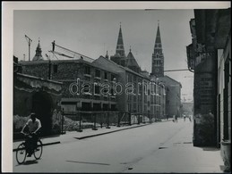 Cca 1960 Szeged, Oskola Utca, Fotó, 18×22 Cm - Sonstige & Ohne Zuordnung