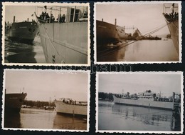 Cca 1940-1943 Kolozsvár Hajó Fotói, 4 Db, 6x8 Cm X2 - Sonstige & Ohne Zuordnung