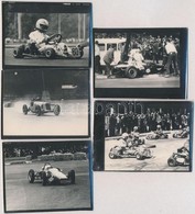Autóversenyek, 5 Db Kisméretű Fotó, 6×7,5 Cm - Autres & Non Classés