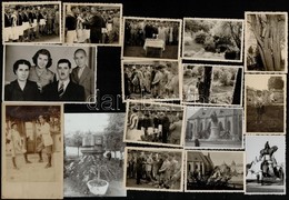 1910. Február 9. Kolozsvárról Tekére (Erdély) Küldött Privát Fotólap Jupiter Erzsikének, Diákok Turista Bottal, 14x9 Cm  - Autres & Non Classés
