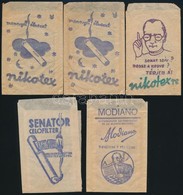 5 Db Szivarkapapír Csomagolás (Nikotex, Senator, Modiano) - Publicités