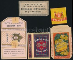 5 Db Szivarkapapír Csomagolás (Abdie, Grande Turqoe, Stambul, Stb.) - Publicités