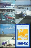 1978-1986 4 Db MALÉV Kártyanaptár - Publicités