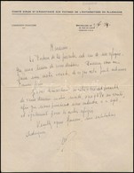 1934 Brüsszel, Comité D'Aide Et D'Assistance Aux Victimes De L'Antisémitisme En Allemagne, A Németországi Antiszemitizmu - Other & Unclassified
